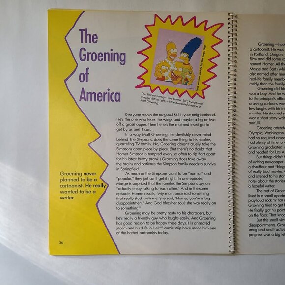 Consumer Guide Simpson Mania Book The Simpsons Fox VINTAGE 1990 - Picture 6 of 6
